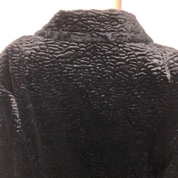 Black Rivet Chenille Winter Dress Coat - Picture 11 of 14